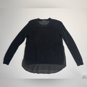 Ralph Lauren Black Crew Neck Sweater